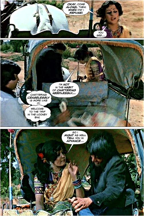 A page from the Sholay Movic